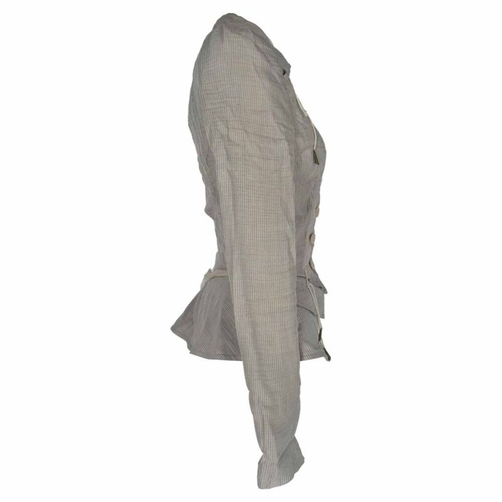Stella Mccartney Victorian Corset-Style Blazer in Cream Linen - Picture 2 of 12